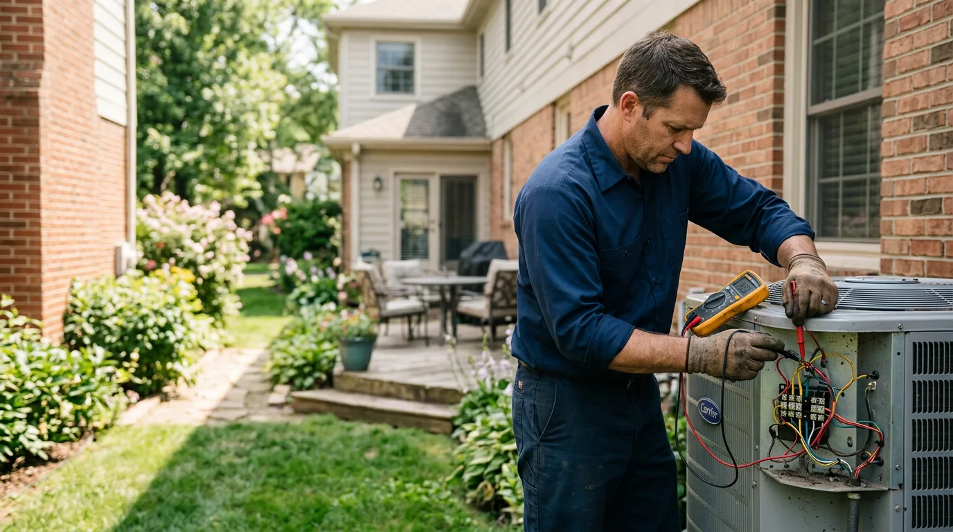 HVAC technician working near Inez, KY